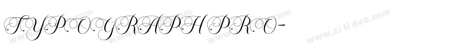 TYPOGRAPH PRO字体转换